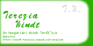terezia windt business card
